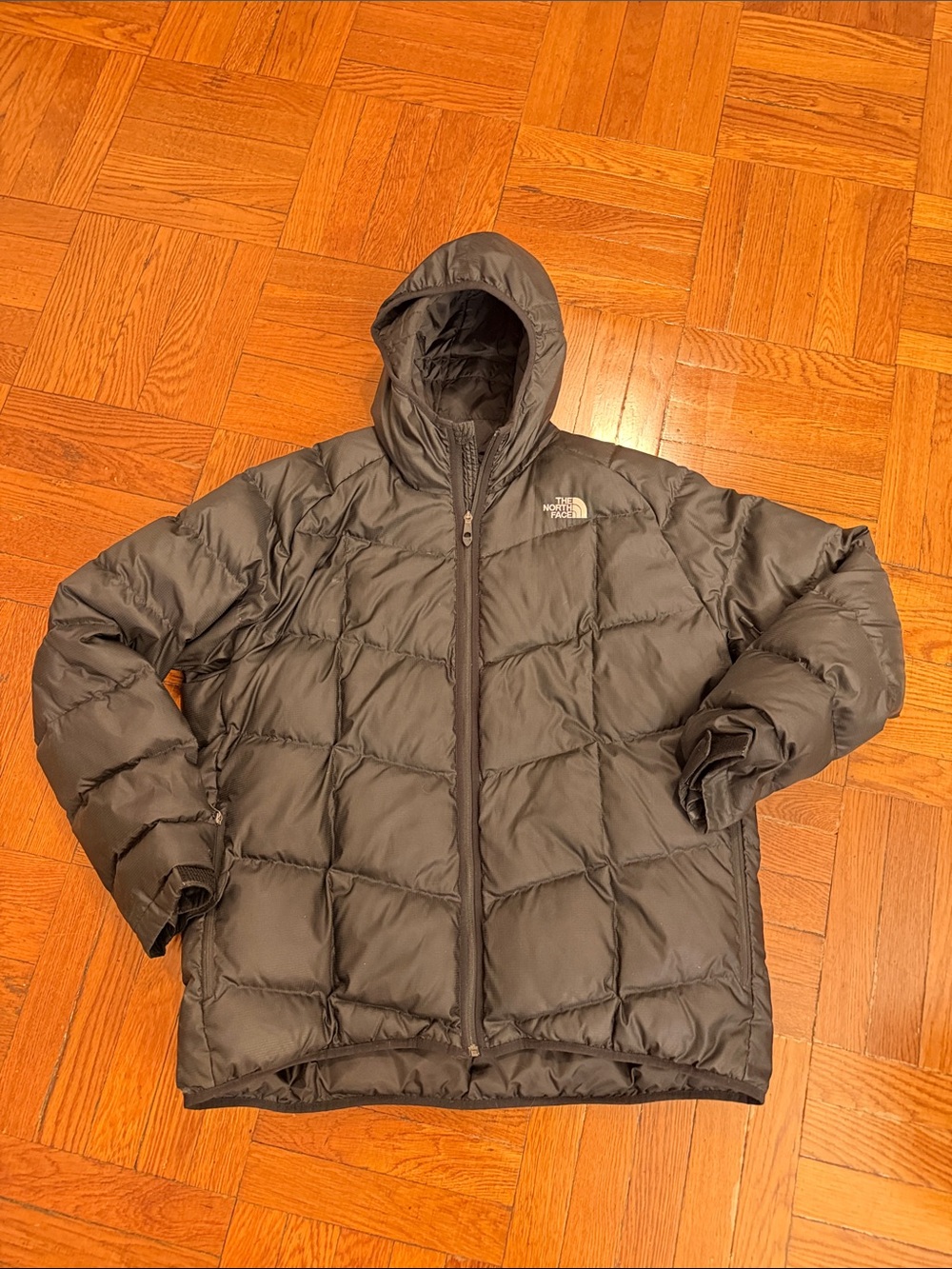 The North Face Black Hooded Puffer Jacket